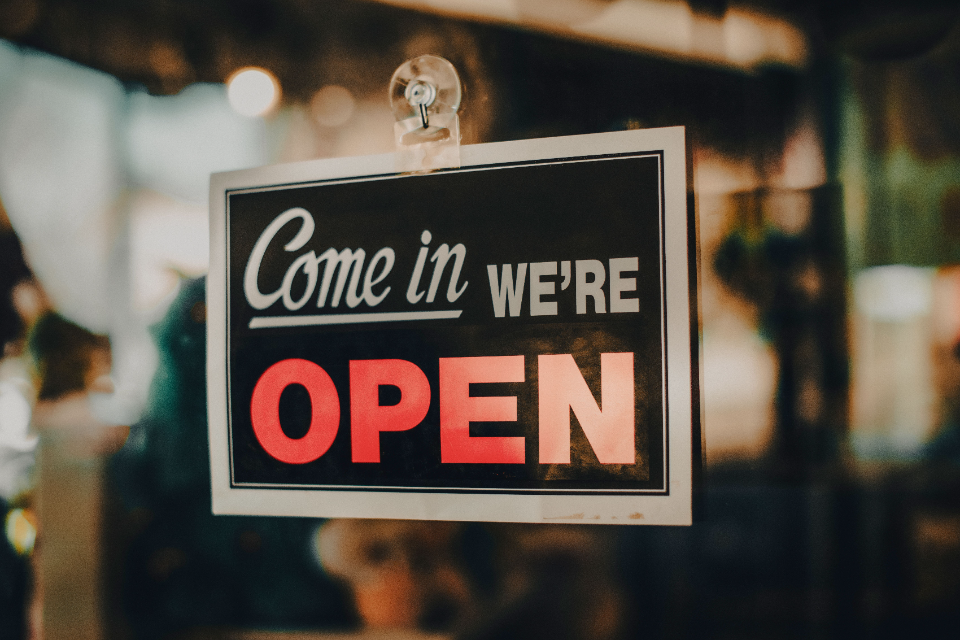 Come in, we're open